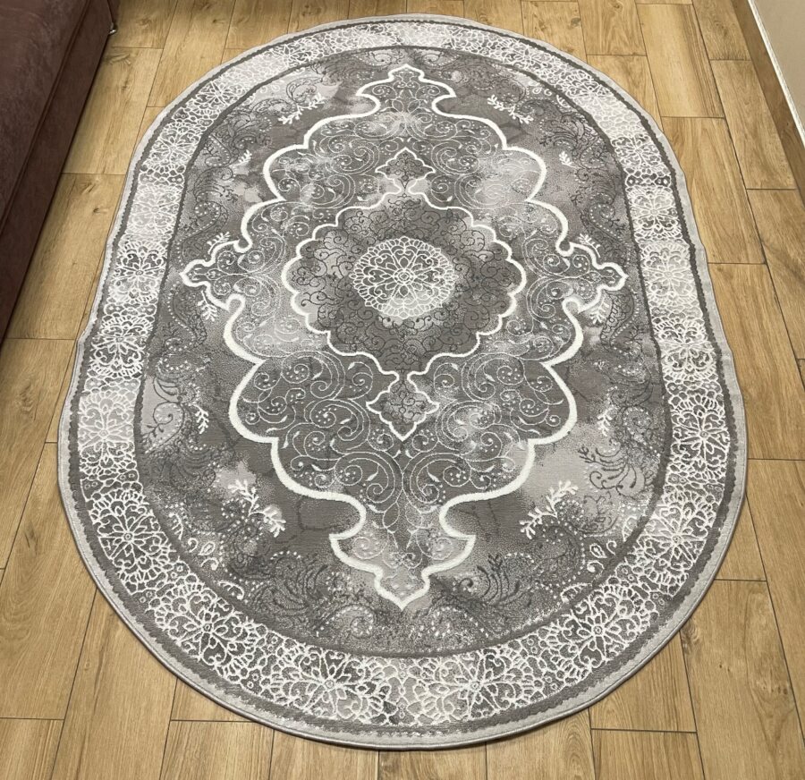 Круглый ковёр Palermo 01289C_CREAM_L_GREY, Турция