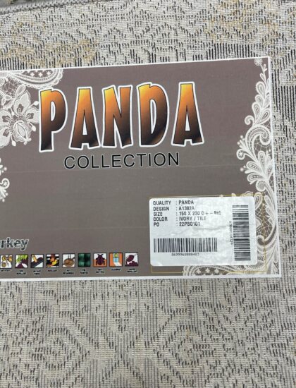 Овальный ковёр Panda  A1382A_IVORY_TILE, Турция