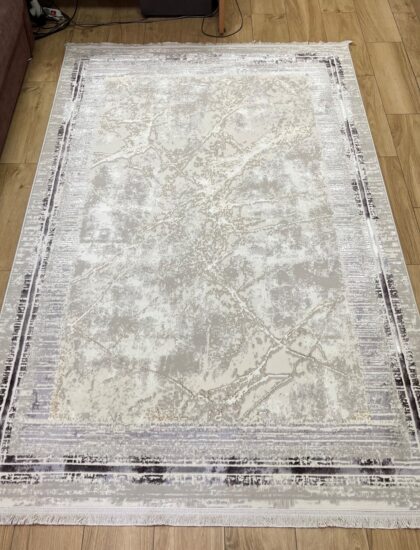 Квадратный ковёр Valentino + vigo 6025A_L_GREY_L_GREY, Турция