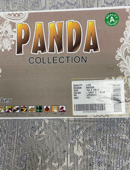Прямоугольный ковёр Panda  BB333A_L_GREY_C_BLUE, Турция