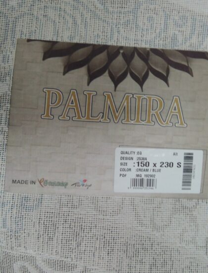 Овальный ковёр Palmira 2538A_CREAM_BLUE, Турция