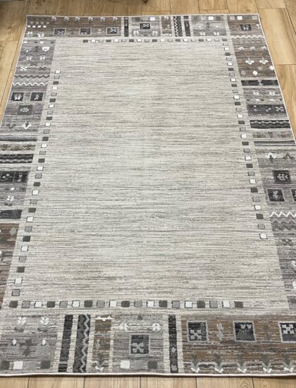 Прямоугольный ковёр Effero  A524BQ_L_GREEY_D_GREY, Турция