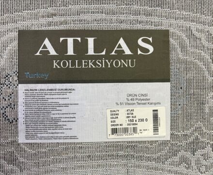 Овальный ковёр Atlas 3373A_GREY_BLUE, Турция