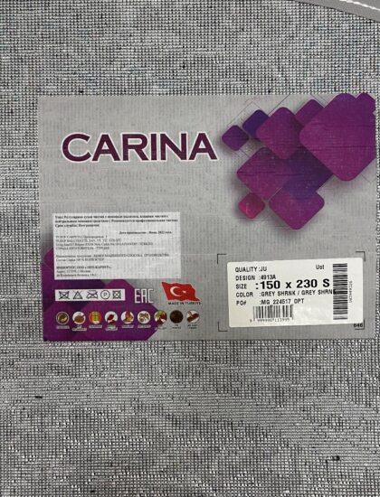 Овальный ковёр Carina 4913A_GREY_GREY, Турция