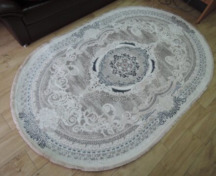 Круглый ковёр Palmira 2539A_CREAM_BLUE, Турция