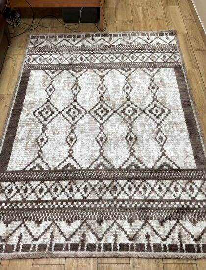 Прямоугольный ковёр Sun_life  A942AF_P_WHITE_CARMINE, Турция