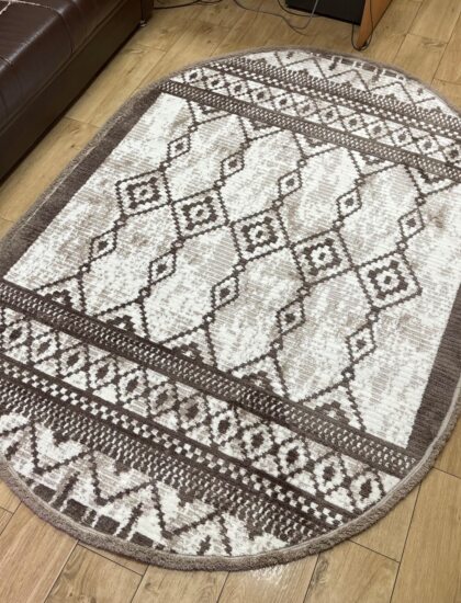 Овальный ковёр Sun_life  A942AF_P_WHITE_CARMINE, Турция