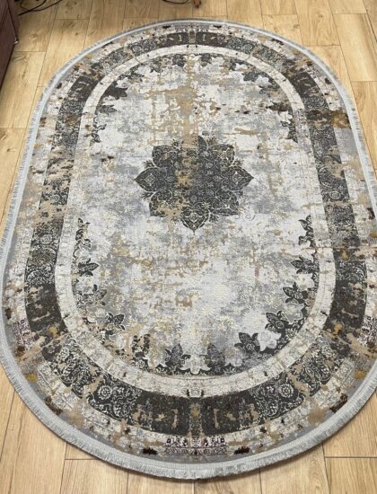 Овальный ковёр Liza 6374A_BEIGE_BEIGE, Турция