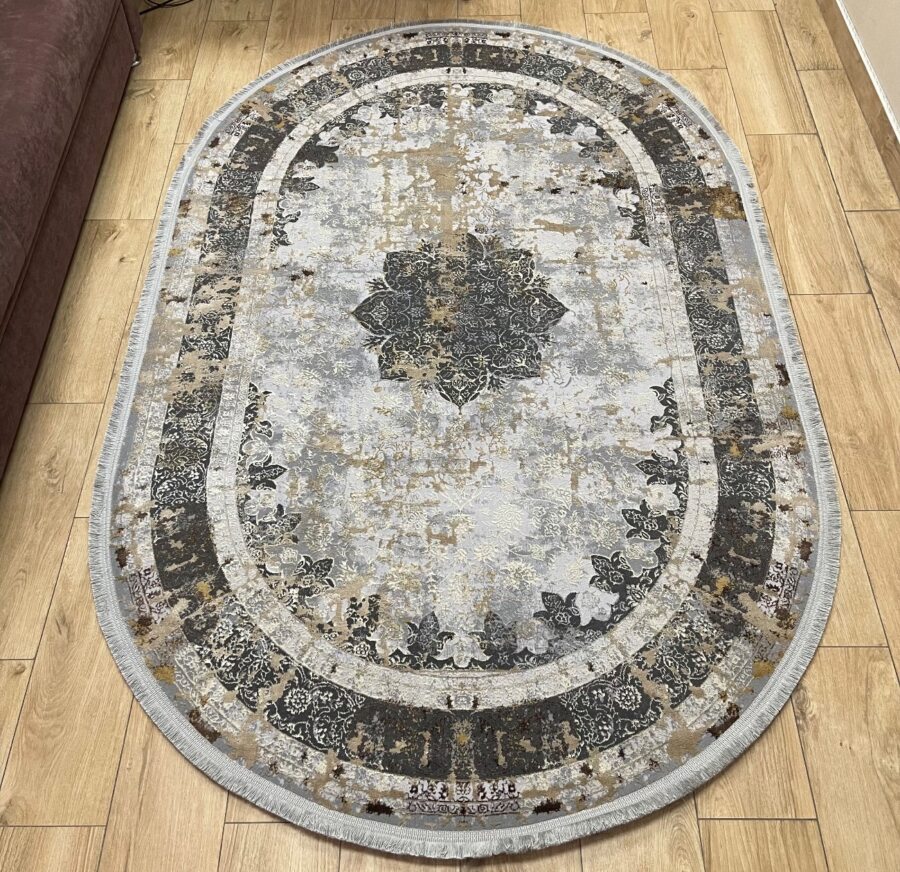 Овальный ковёр Liza 6374A_BEIGE_BEIGE, Турция