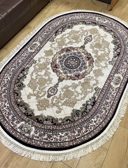 Овальный ковёр Shahriyar 3854N_NAVY_NAVY, Турция