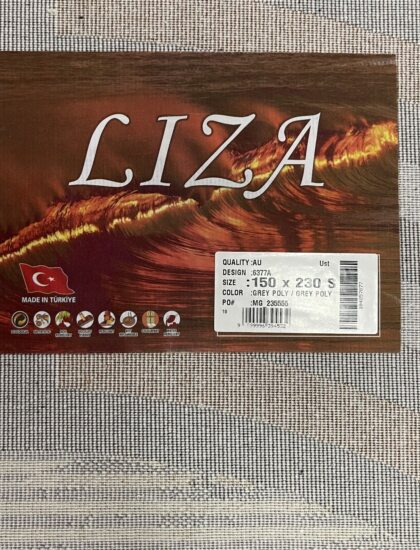 Овальный ковёр Liza 6377A_GREY_GREY, Турция