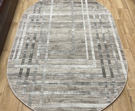 Овальный ковёр Effero  A791AQ_L_GREEY_GREY, Турция