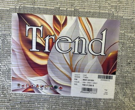 Овальный ковёр Trend 7146A_GREY_GREY,