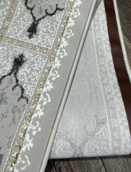 Квадратный ковёр Valentino + vigo 6817A_L_GREY_L_GREY, Турция