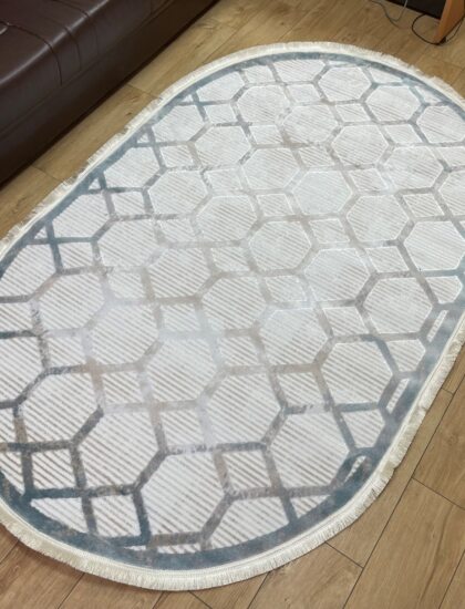 Овальный ковёр Linda  4268A_BLUE_BLUE, Турция