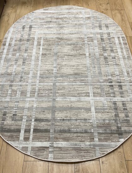 Овальный ковёр Effero  A791AQ_L_GREEY_GREY, Турция