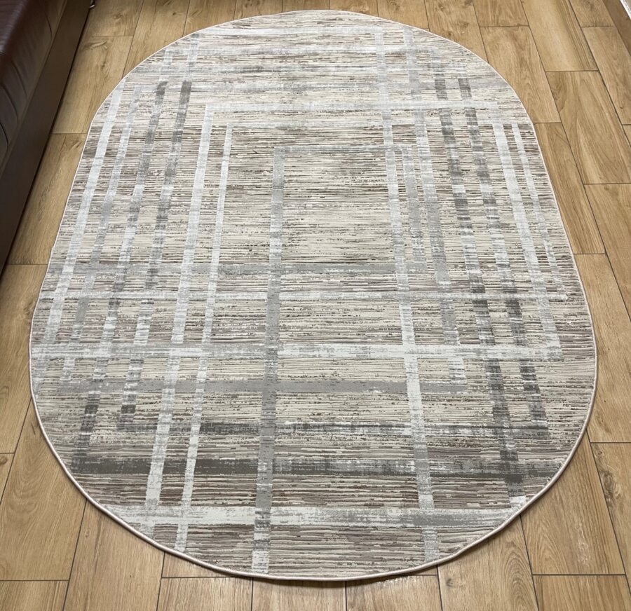 Овальный ковёр Effero  A791AQ_L_GREEY_GREY, Турция