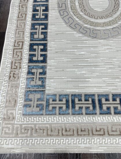 B045A_BLUE FDY / BEIGE SHRINK