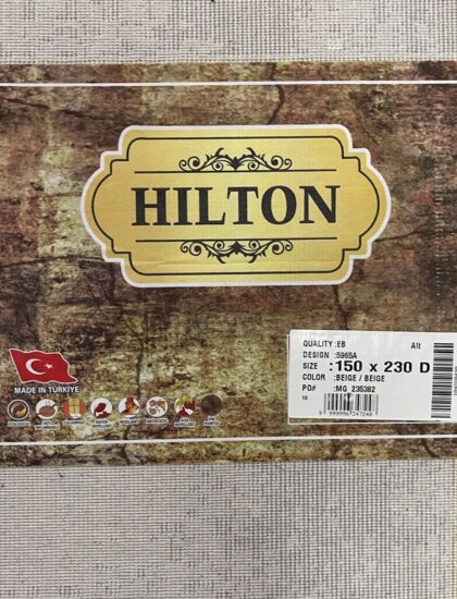 Прямоугольный ковёр Hilton 5965A_BEIGE_BEIGE, Турция
