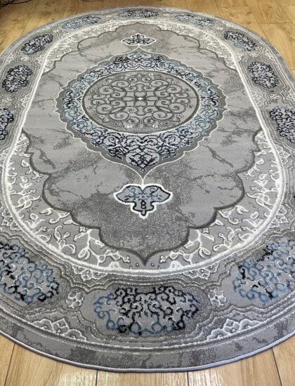 Овальный ковёр Atlas 3373A_GREY_BLUE, Турция