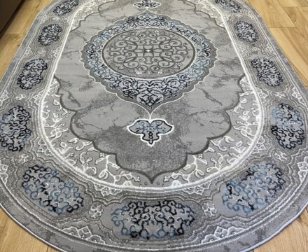 Овальный ковёр Atlas 3373A_GREY_BLUE, Турция