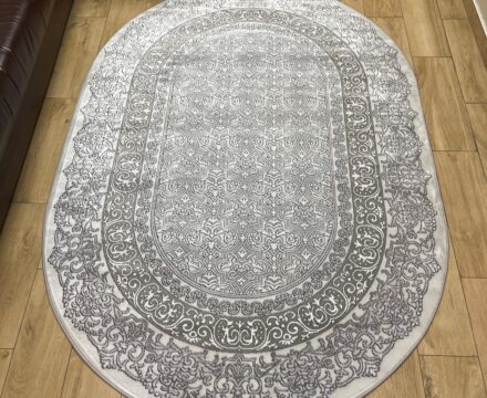 Круглый ковёр Palermo 00501A_L_GREY_P_GREY, Турция