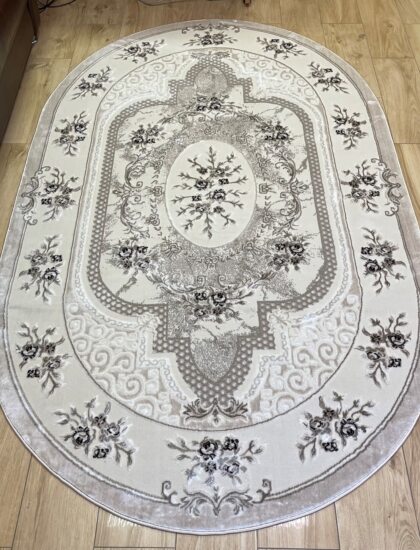 Овальный ковёр Atlas 3330A_VIZON_BEIGE, Турция