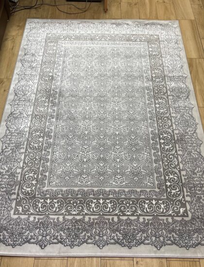 Прямоугольный ковёр Palermo 00501A_L_GREY_P_GREY, Турция