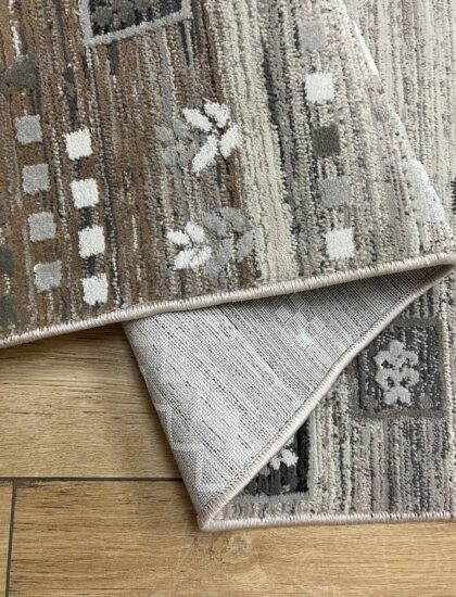 Прямоугольный ковёр Effero  A524BQ_L_GREEY_D_GREY, Турция