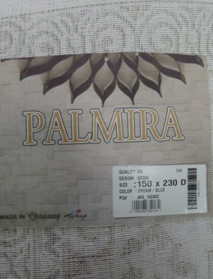 Квадратный ковёр Palmira 2539A_CREAM_BLUE, Турция