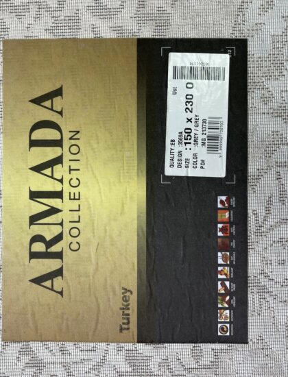 Овальный ковёр Armada 3569A_GREY_GREY, Турция