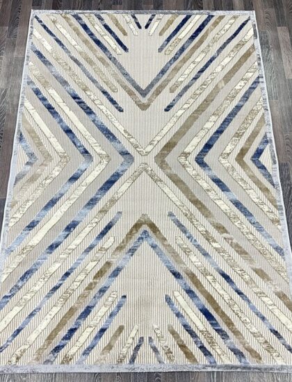 D037A_CREAM SHIRINK / BLUE FDY