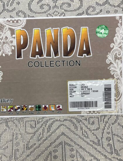 Овальный ковёр Panda  BB335A_L_GREY_C_BEIGE, Турция