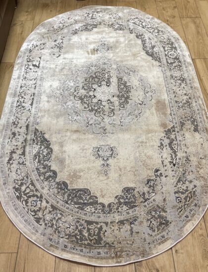 Овальный ковёр Panda  BB336A_L_GREY_C_BEIGE, Турция