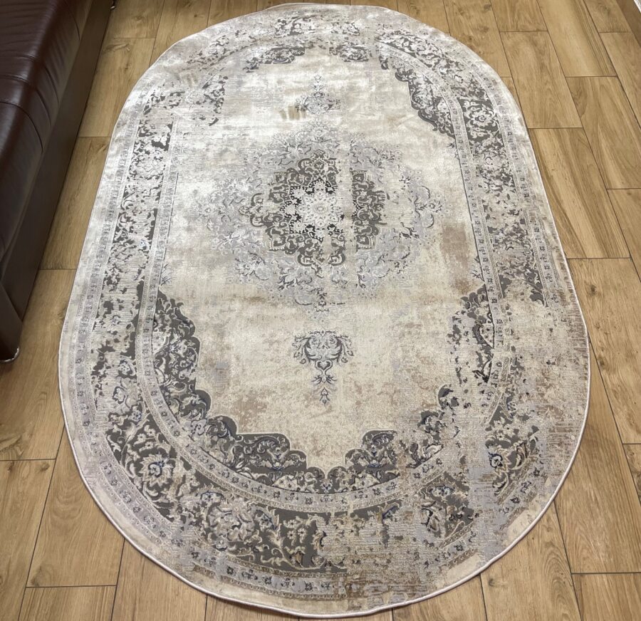 Овальный ковёр Panda  BB336A_L_GREY_C_BEIGE, Турция