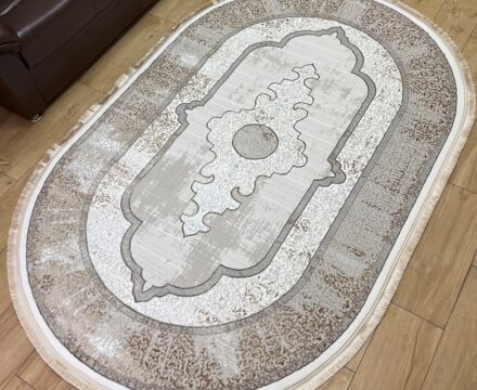 Овальный ковёр Carina 4907A_CREAM_CREAM, Турция