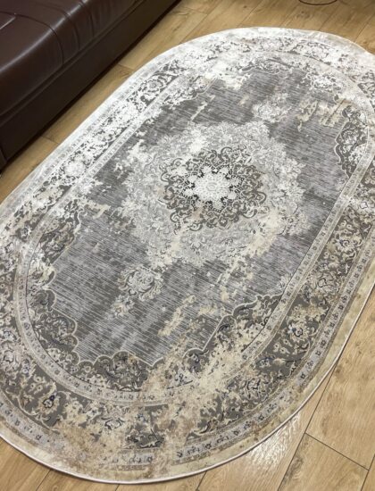 Овальный ковёр Panda  BB331A_GREY_C_GREY_C, Турция