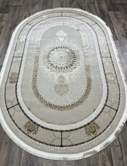 Овальный ковёр Irani lux 6758A_CREAM_CREAM, Турция