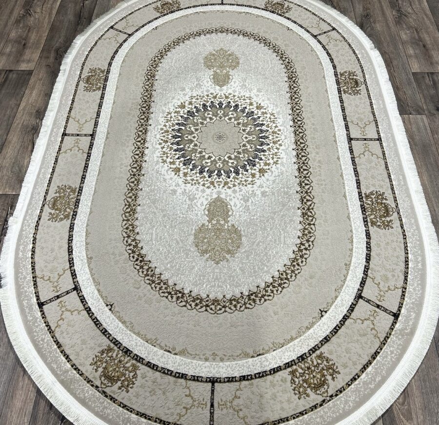 Овальный ковёр Irani lux 6758A_CREAM_CREAM, Турция