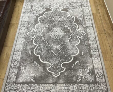 Квадратный ковёр Palermo 01289C_CREAM_L_GREY, Турция