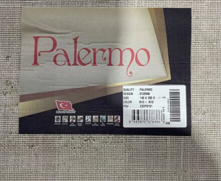 Круглый ковёр Palermo 0129WB_BEIGE_L_BEIGE, Турция