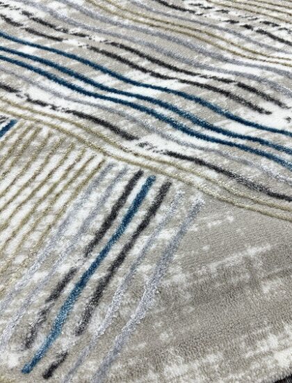 B048A_BLUE FDY / BEIGE SHRINK