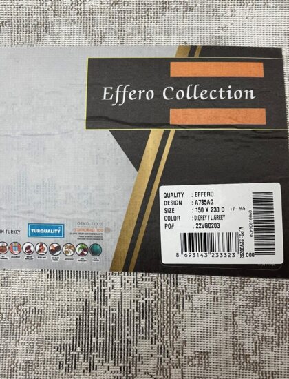 Прямоугольный ковёр Effero  A785AG_D_GREY_L_GREEY, Турция