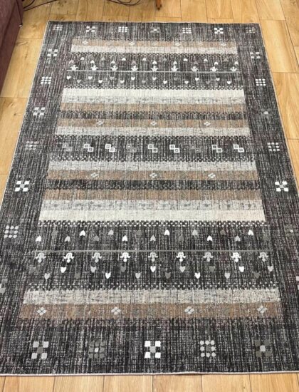 Прямоугольный ковёр Effero  A525BL_ANTRASIT_GREY, Турция