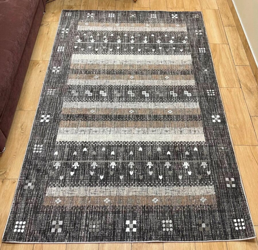 Прямоугольный ковёр Effero  A525BL_ANTRASIT_GREY, Турция