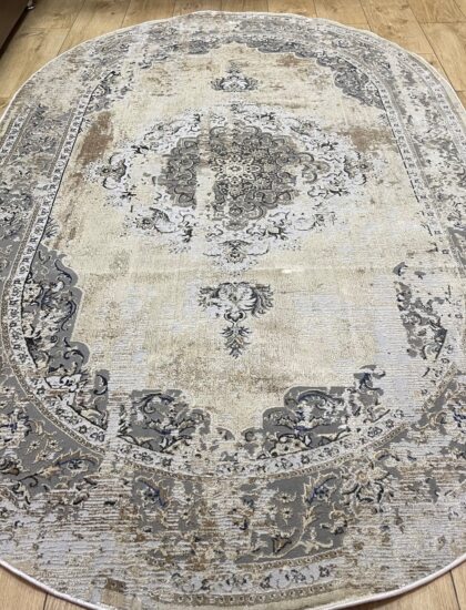 Овальный ковёр Panda  BB336A_L_GREY_C_BEIGE, Турция