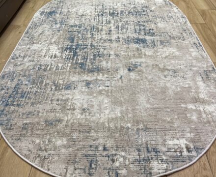 Овальный ковёр Atlas  3651A_BLUE_CREAM, Турция