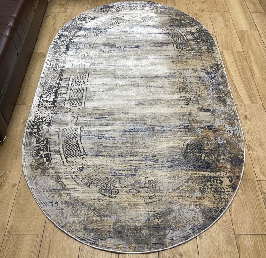 Овальный ковёр Panda  A2093A_IVORY_BLUE, Турция