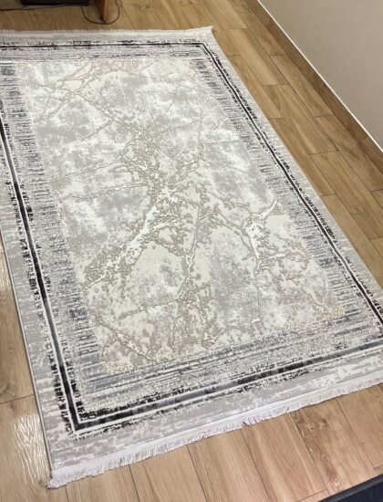 Квадратный ковёр Valentino + vigo 6025A_L_GREY_L_GREY, Турция