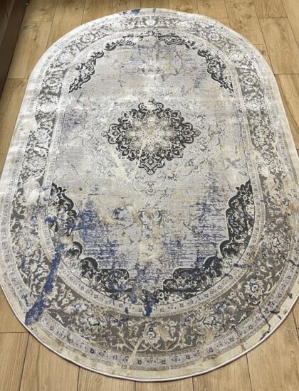 Овальный ковёр Panda  BB332A_L_GREY_C_BLUE, Турция